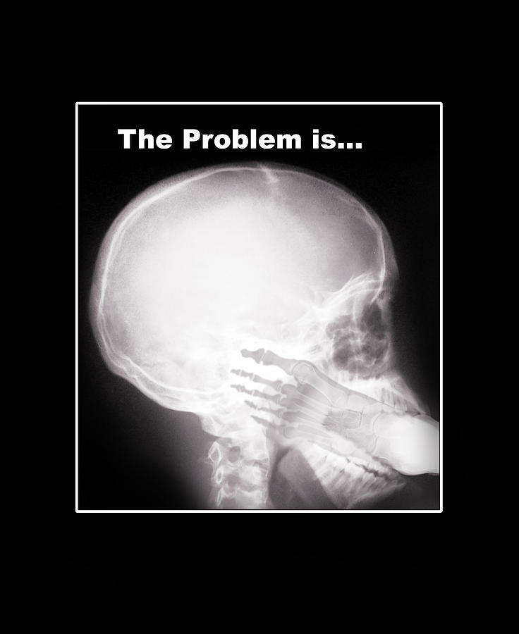 Skeleton Photograph - I See the Problem by Gravityx9 Designs
