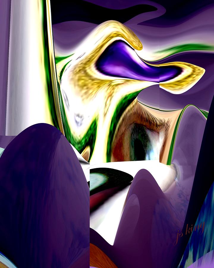Abstract Digital Art - I See You Melting by Jacquie King