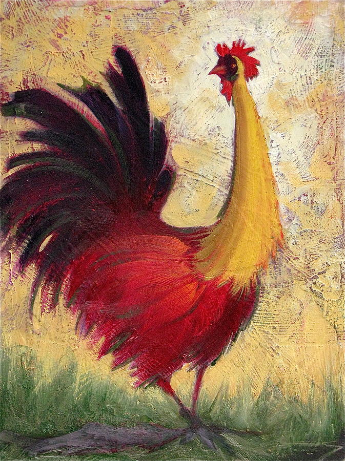 Colorful Painting - I Should Have Been A Peacock by Roberta Smith Colorful Painting - I Should Have Been A Peacock by Roberta Smith