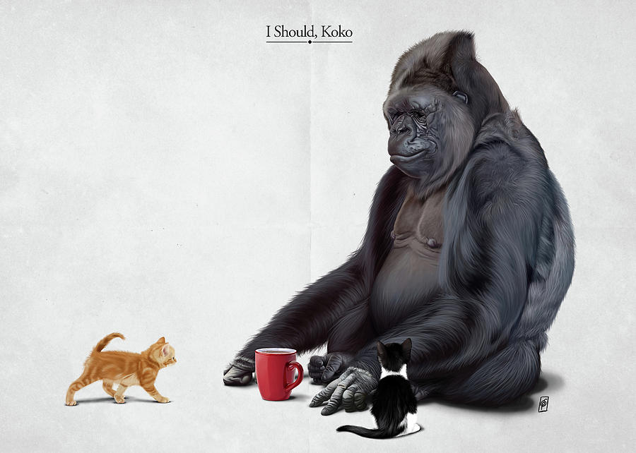 I Should, Koko Digital Art by Rob Snow