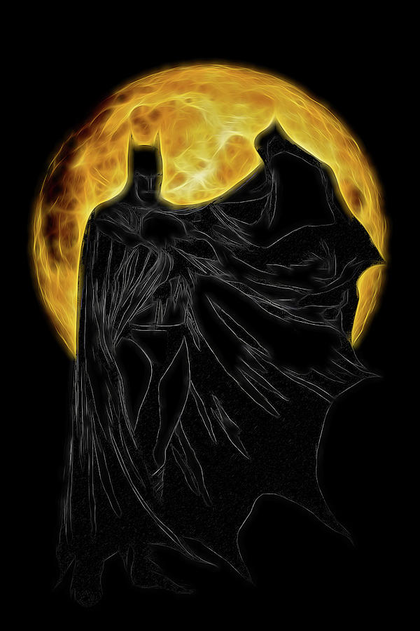 I Sing the Dark Knight Electric Digital Art by John Haldane