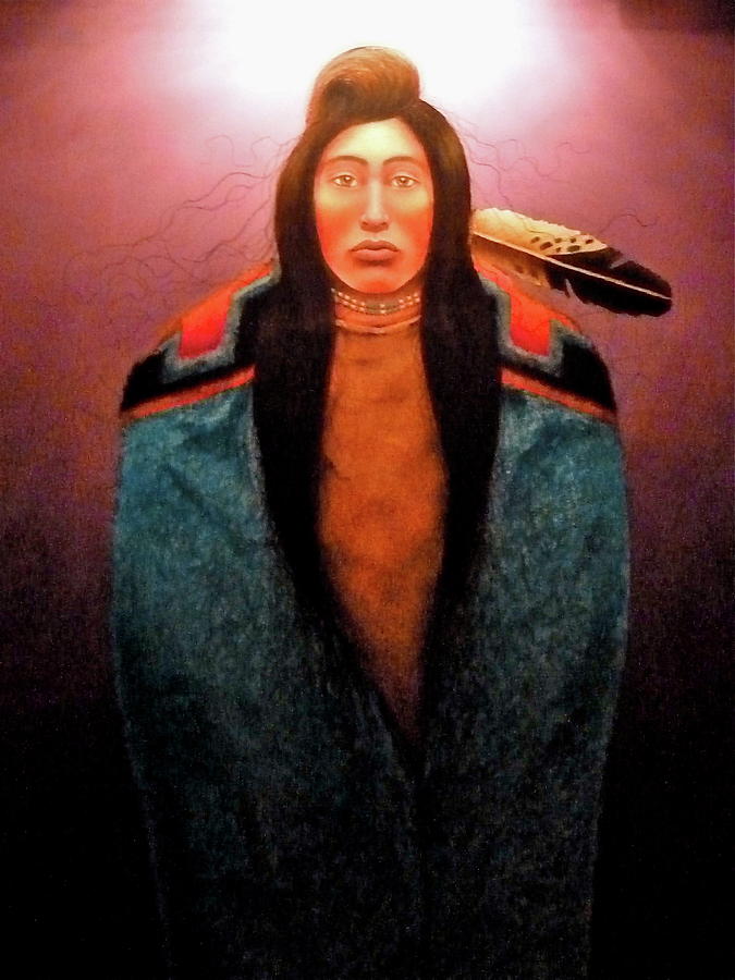 Native American Mixed Media - I Stand Alone. by Terry Medaris