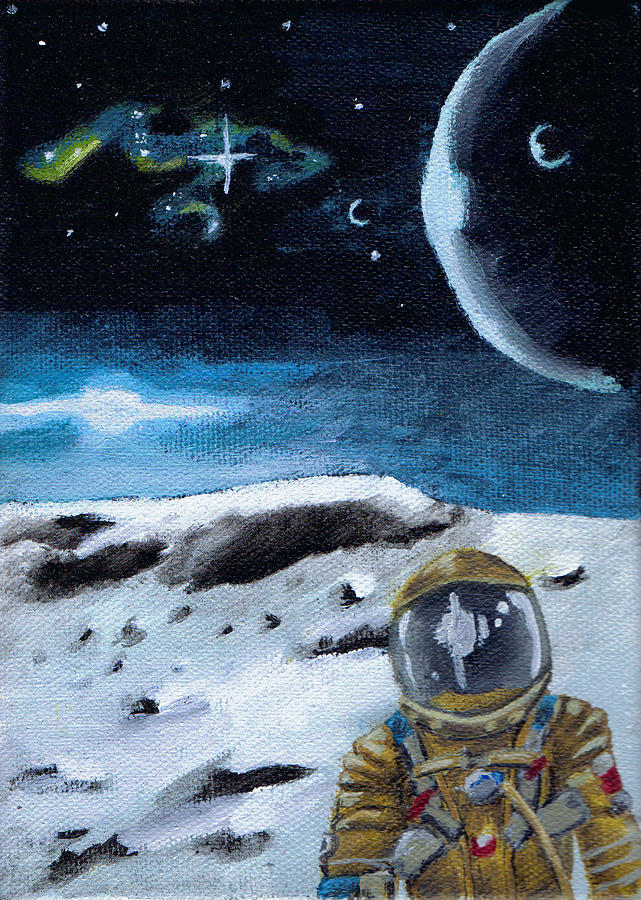 Space Painting - I Think Im Lost by Chad Acuff Jr