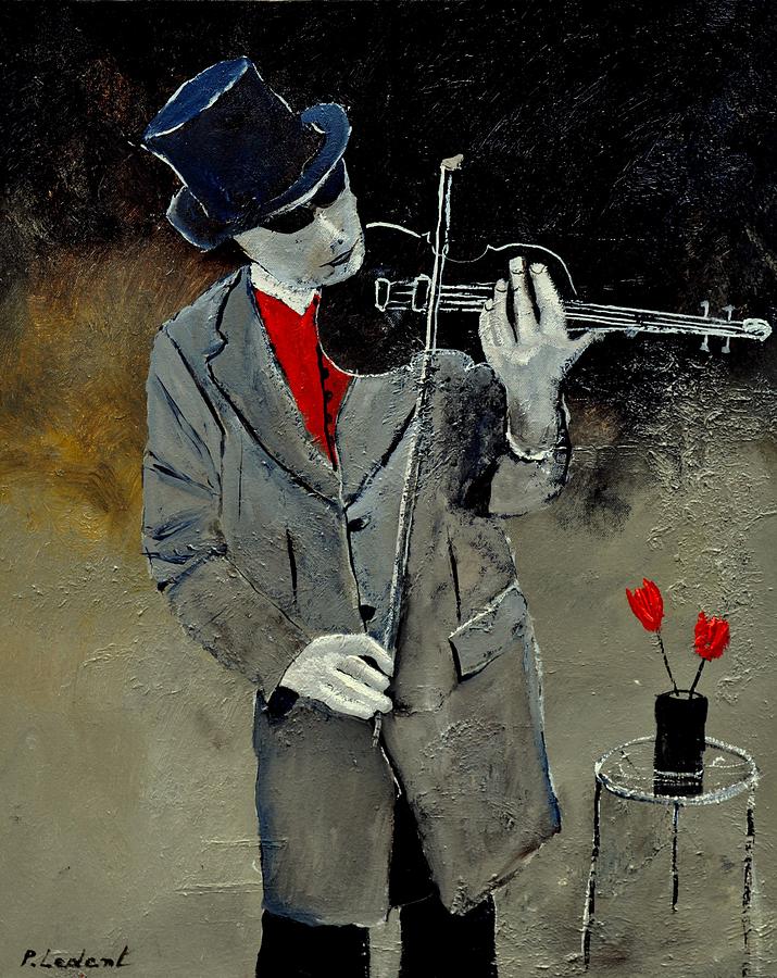Music Painting - I ve two loves  by Pol Ledent