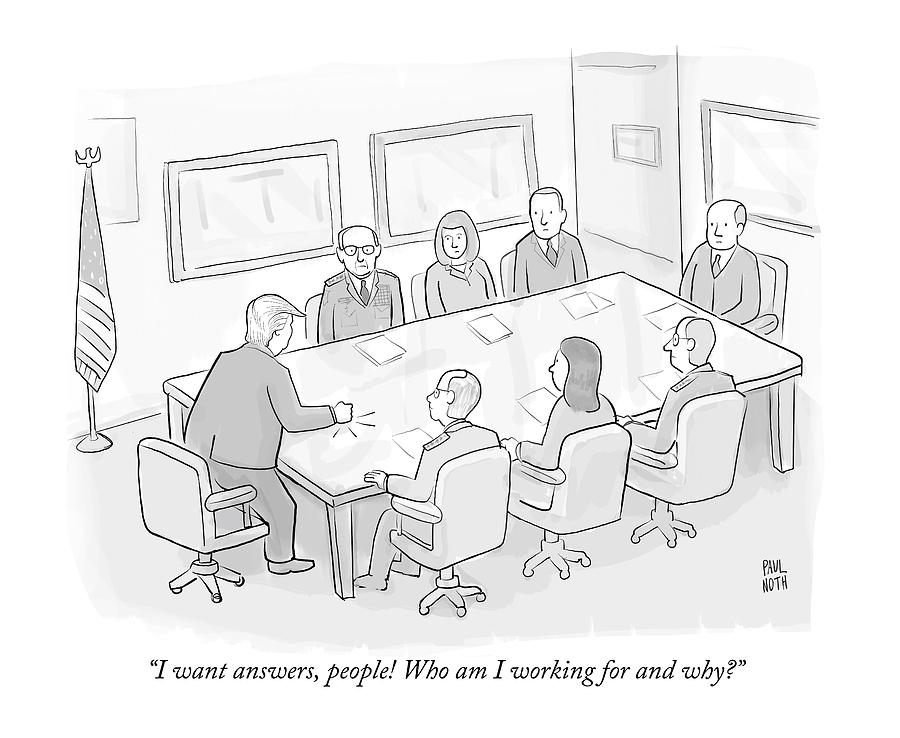 I Want Answers Drawing by Paul Noth