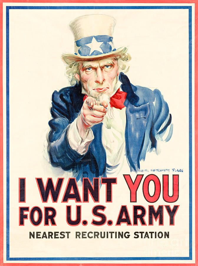 Us Army Photograph - I Want You For Us Army - War Poster by Restored archives Us Army Photograph - I Want You For Us Army - War Poster by Restored archives