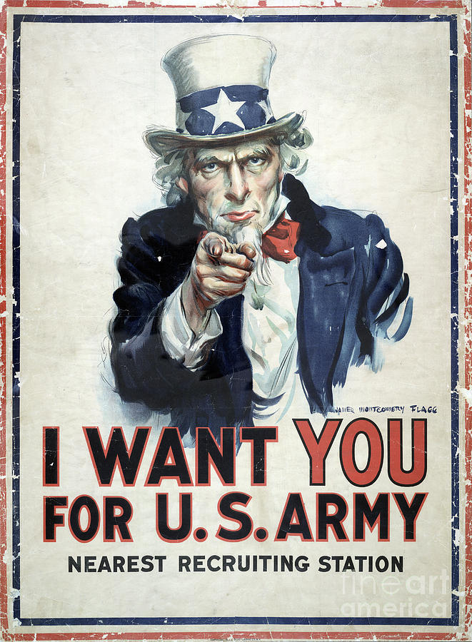 I Want You Photograph - I Want You Poster  1917 by Jon Neidert