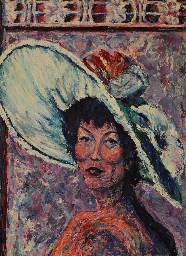 I Wear The Hat Painting by Bonnie Peacher