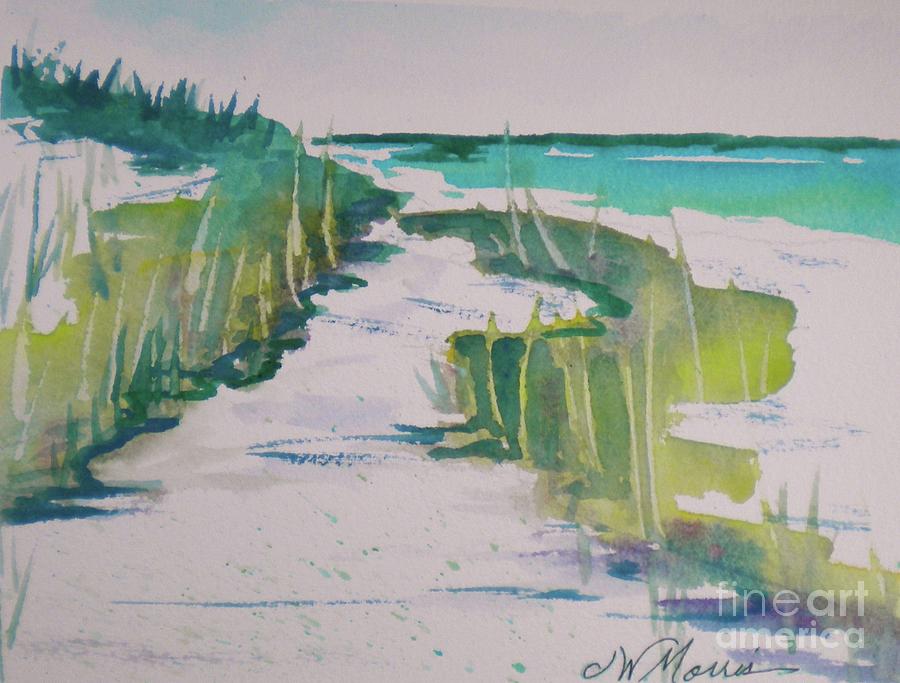 Coastal Scene Painting - I Wish I Was in Siesta Key by Jill Morris