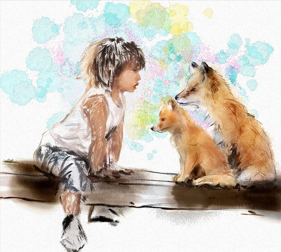 Boy Digital Art - I wont budge by Richard Okun Boy Digital Art - I wont budge by Richard Okun
