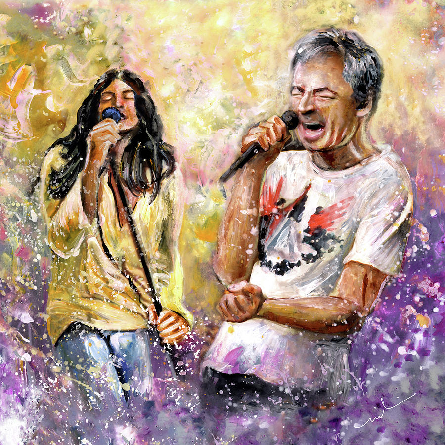 Ian Gillan Now And Then Painting by Miki De Goodaboom