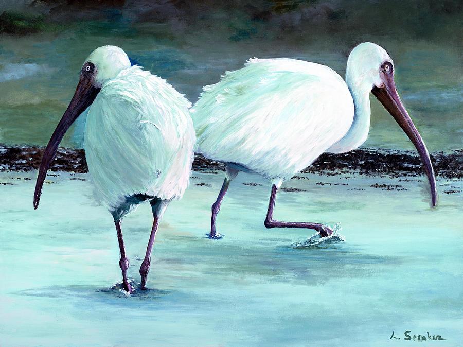 Ibis Painting by Linda Speaker - Fine Art America