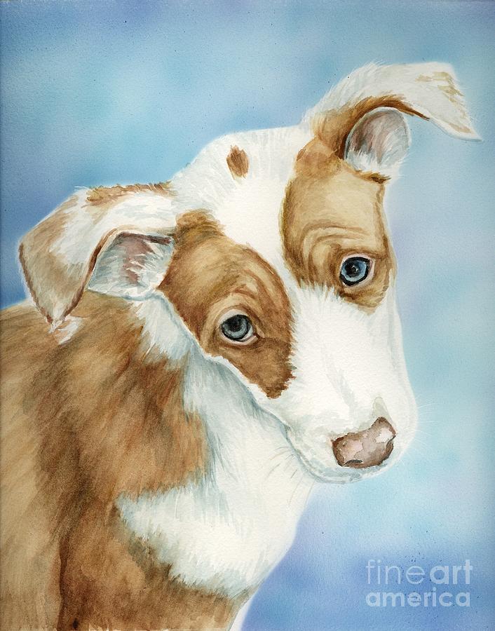 Ibizan Hound Puppy Painting by Charlotte Yealey