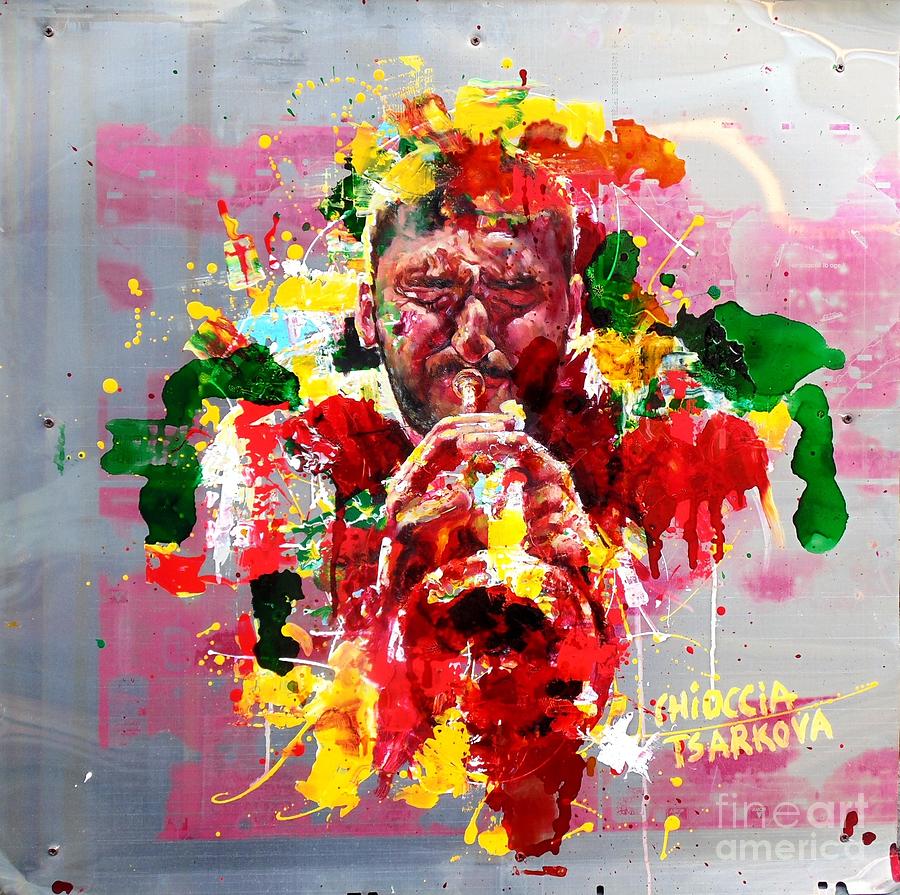 Jazz Painting - Ibrahim Maalouf by Massimo Chioccia