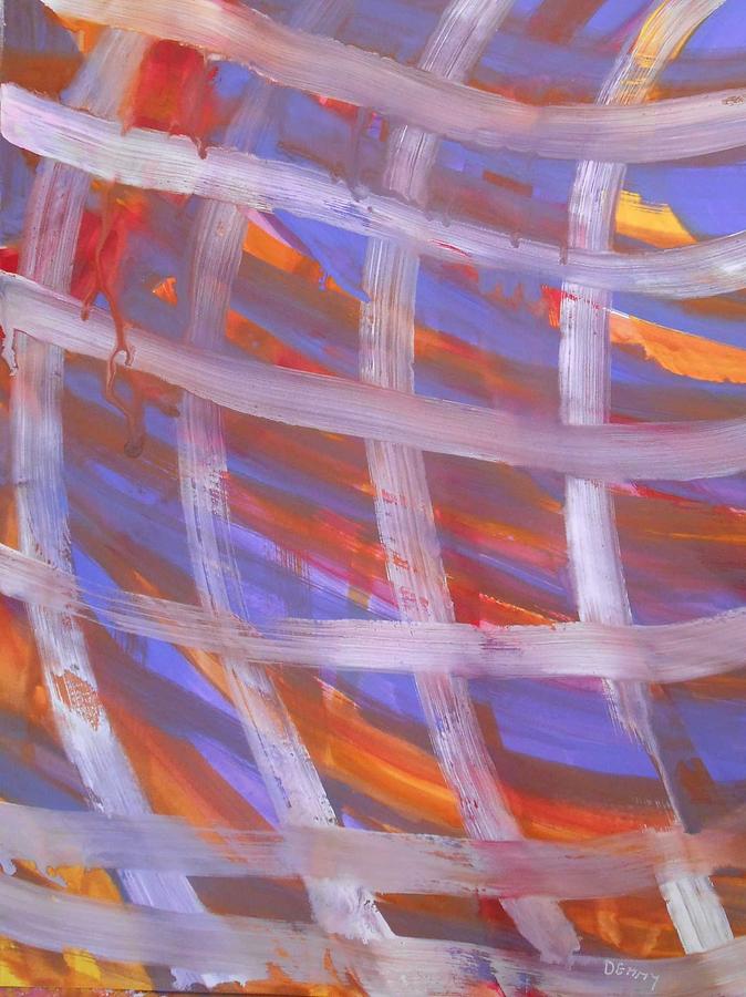 Abstract Painting - Tic Tac Toe by Denise Davis Abstract Painting - Tic Tac Toe by Denise Davis