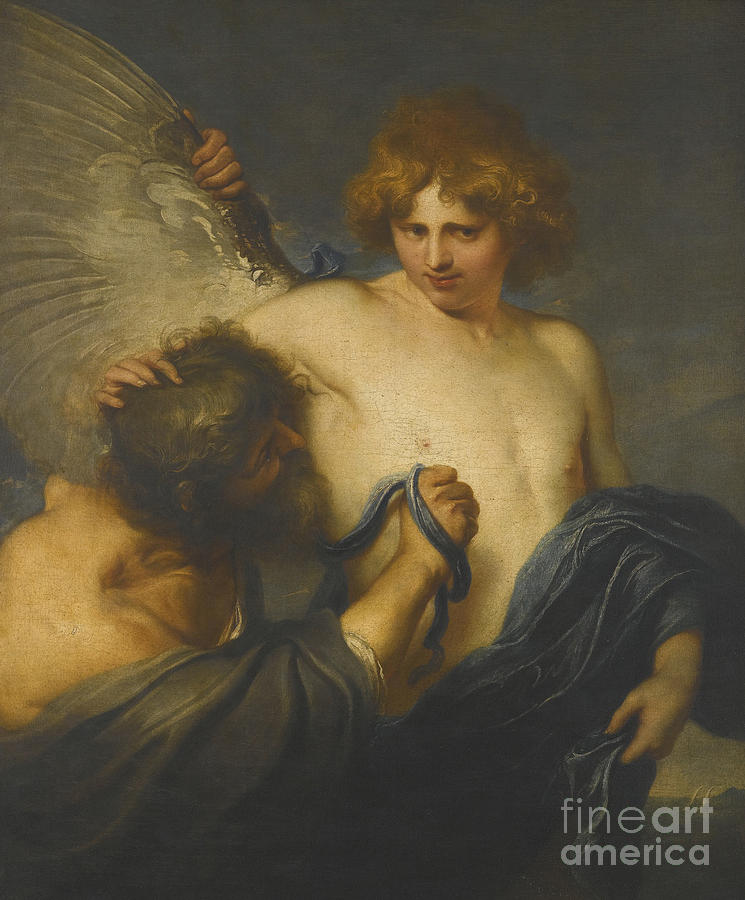 Icarus And Daedalus Painting by Celestial Images