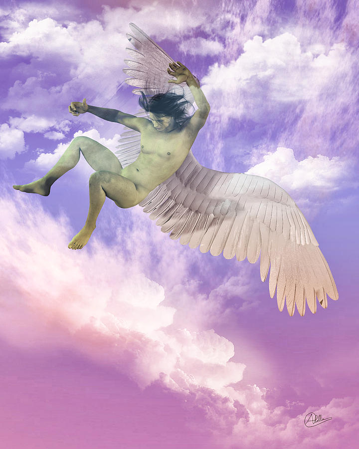 Icarus Digital Art - Icarus Greeck Myth by Joaquin Abella