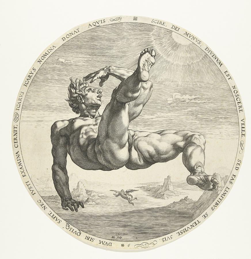 Icarus Drawing by Vintage Collectables