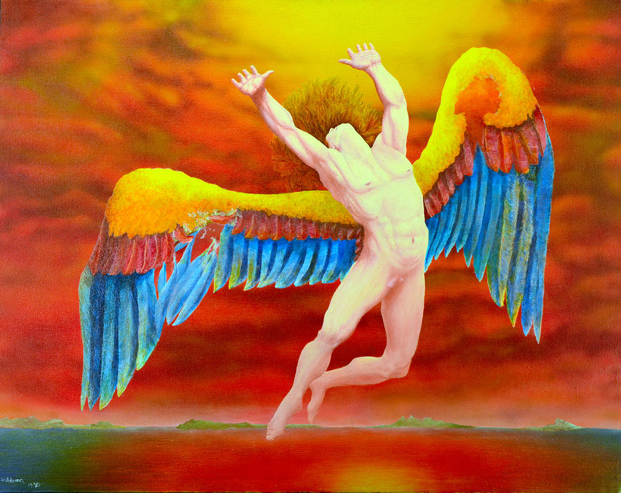 Icarus Painting by Walter Idema