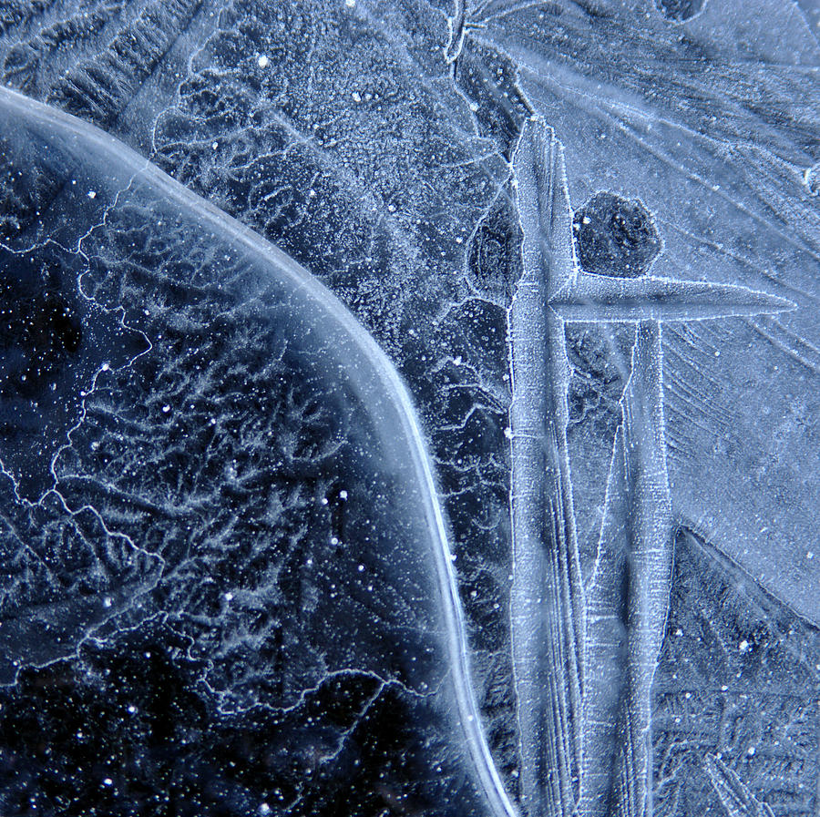 Ice Photograph - Ice abstract 1 by Mihai Florea
