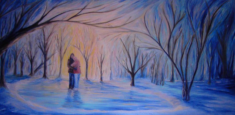 Ice and Embers Painting by Daniel W Green