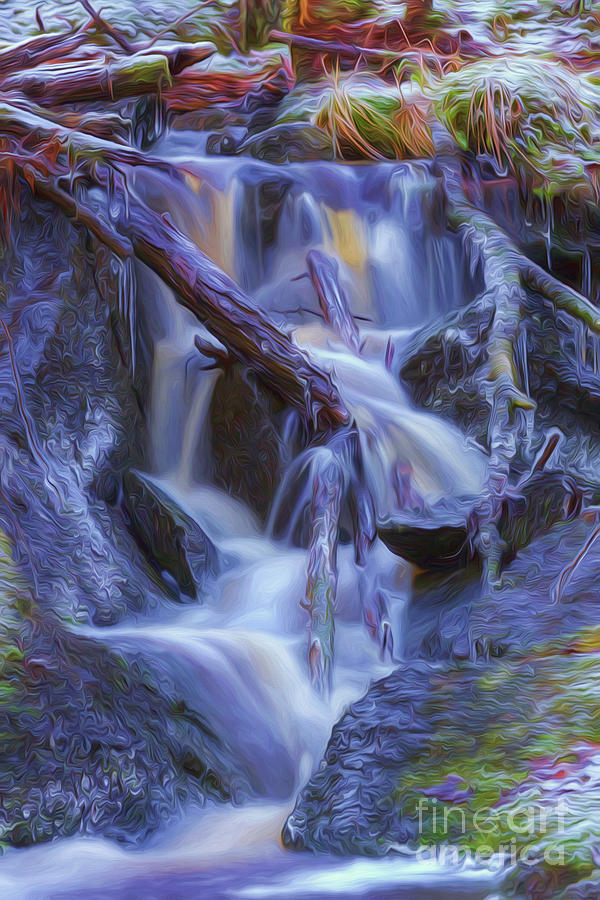 Nature Digital Art - Ice and water 3 by Veikko Suikkanen