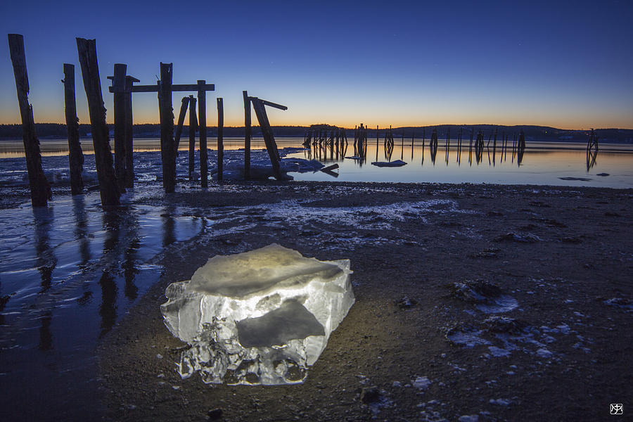 Ice at Sunrise Photograph by John Meader