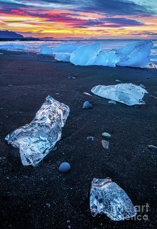 Ice Beach Photograph by Inge Johnsson