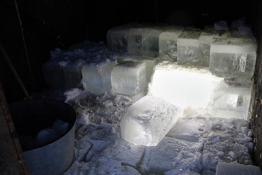 Ice blocks in house Photograph by Brook Burling