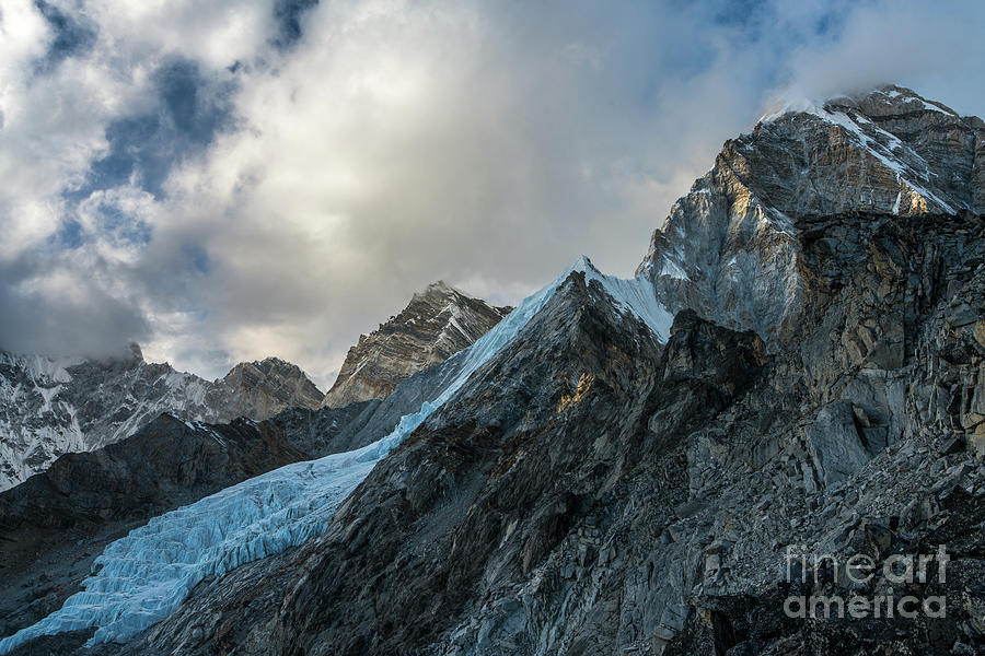 Ice Blue Changri Glacier Photograph by Mike Reid