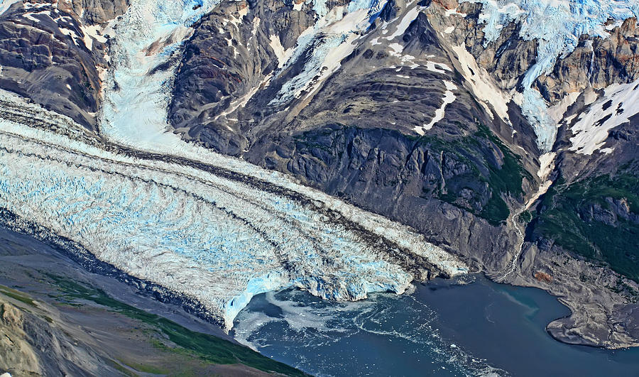 Ice Blue Glacier Alaska Photograph by Waterdancer 