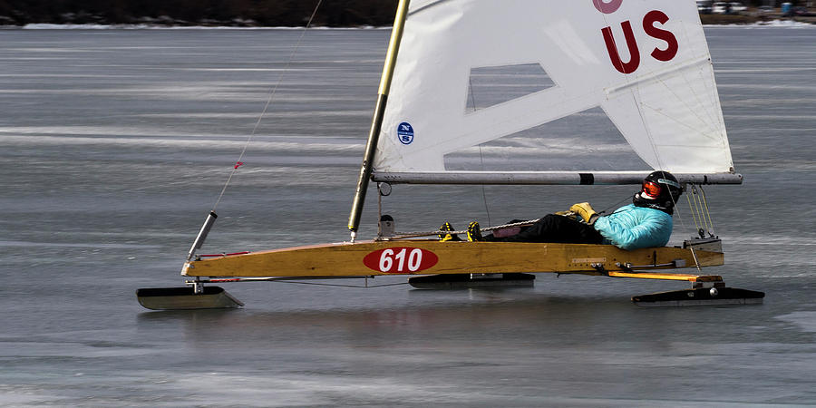 Ice Boat - Madison - Wisconsin  Photograph by Steven Ralser