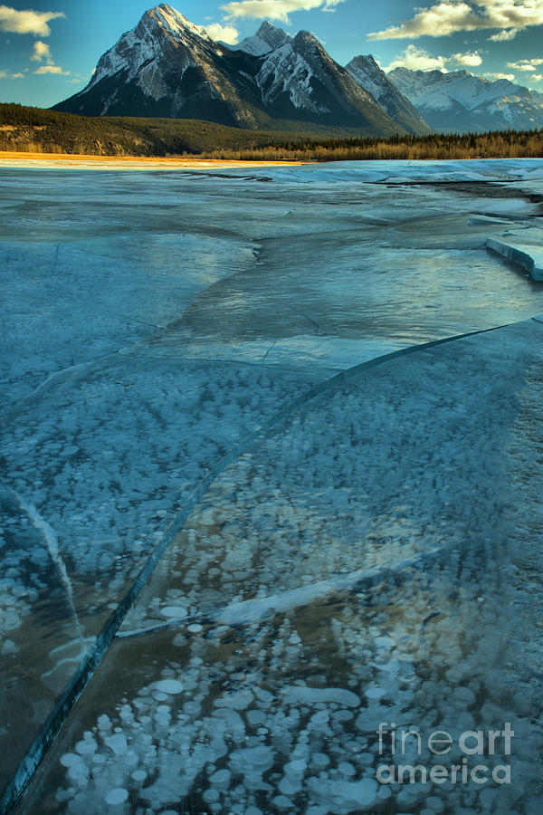 Ice Bubbles And Fractures Photograph by Adam Jewell