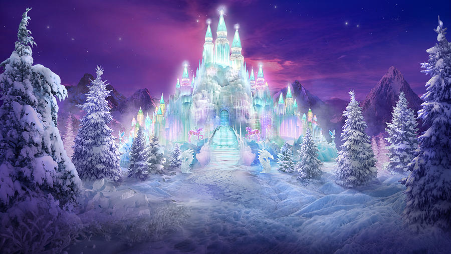 Christmas Mixed Media - Ice Castle by Philip Straub