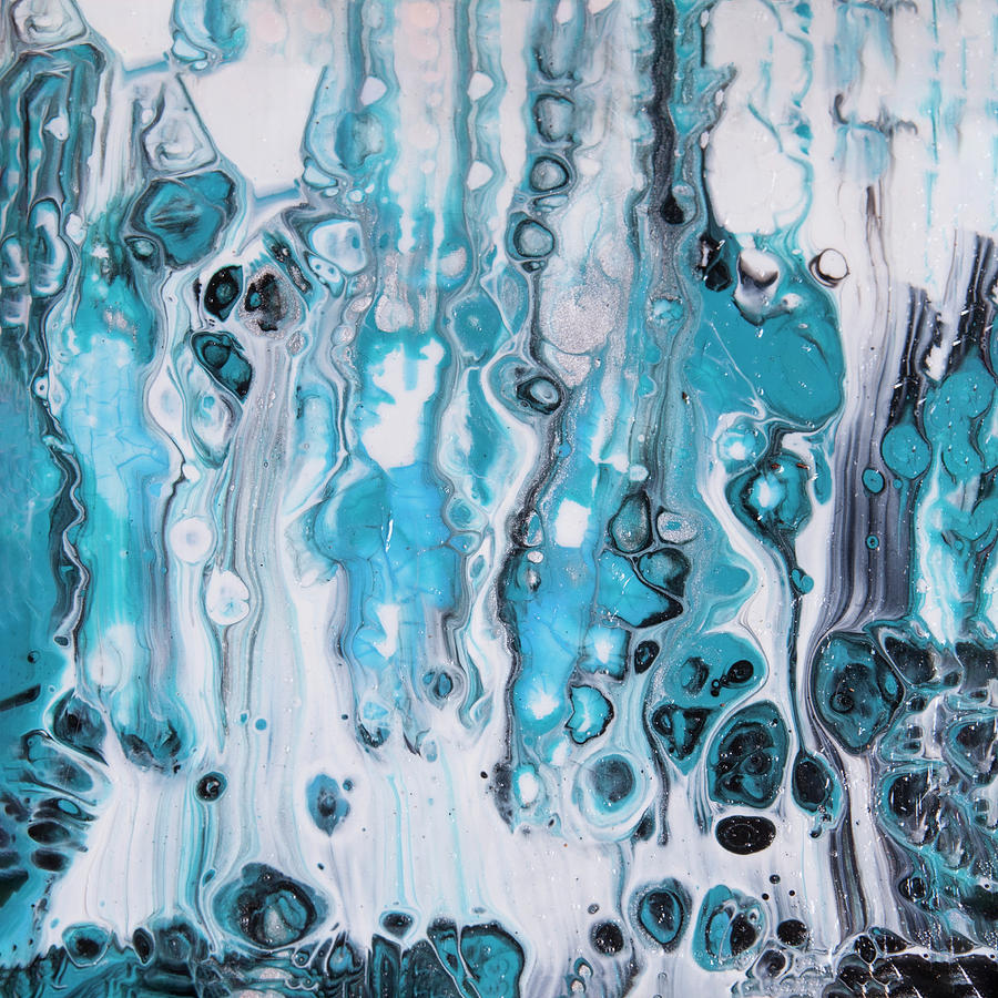 Ice Castles I Painting by Judy Huck