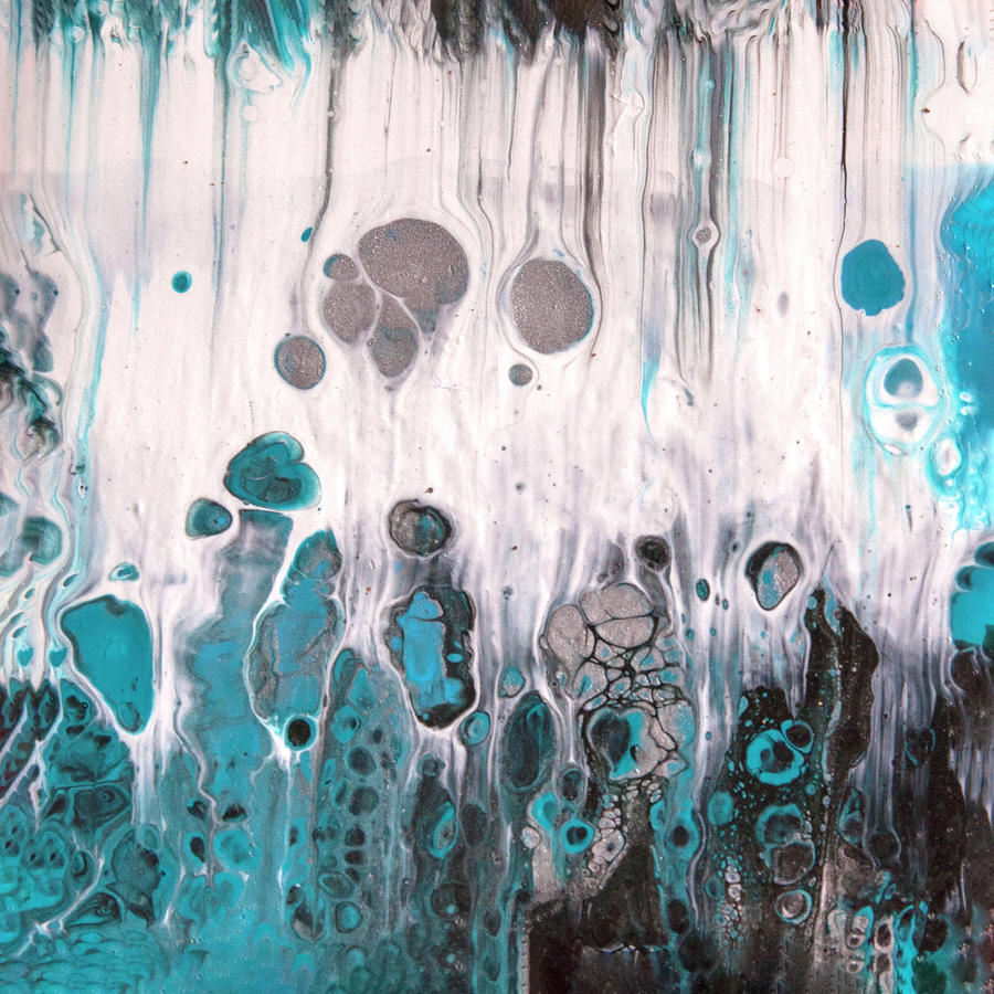 Ice Castles IX Painting by Judy Huck