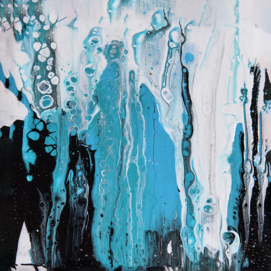 Ice Castles VI Painting by Judy Huck