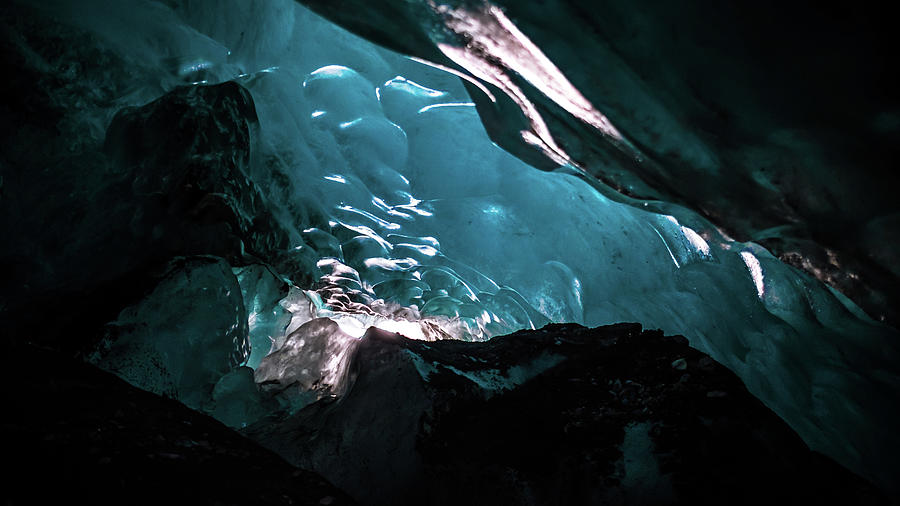 Ice cave - Falljokul, Iceland - Travel photography Photograph by Giuseppe Milo