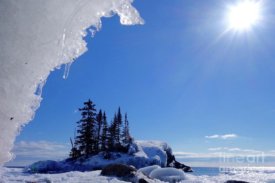 Ice Cave View Photograph by Sandra Updyke