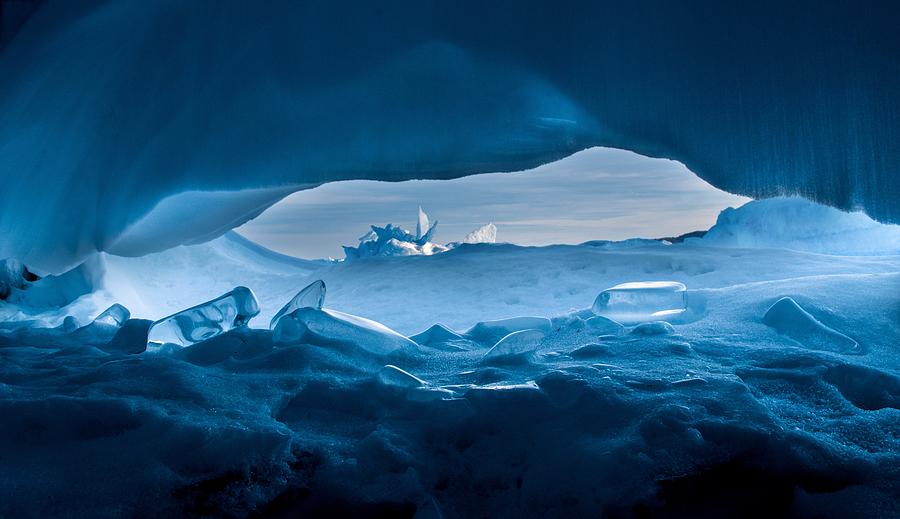 Ice Cave Window Photograph by Tim Beebe
