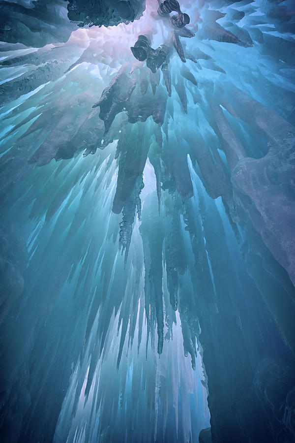 a cavern of black ice