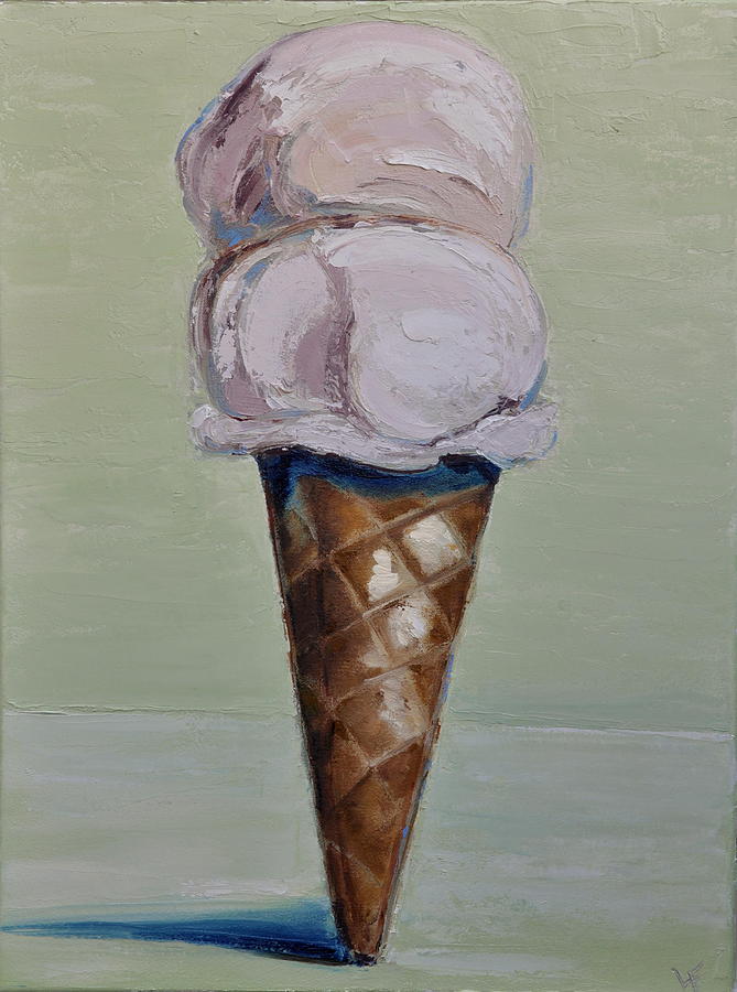 Ice Ceam Cone Painting by Lindsay Frost