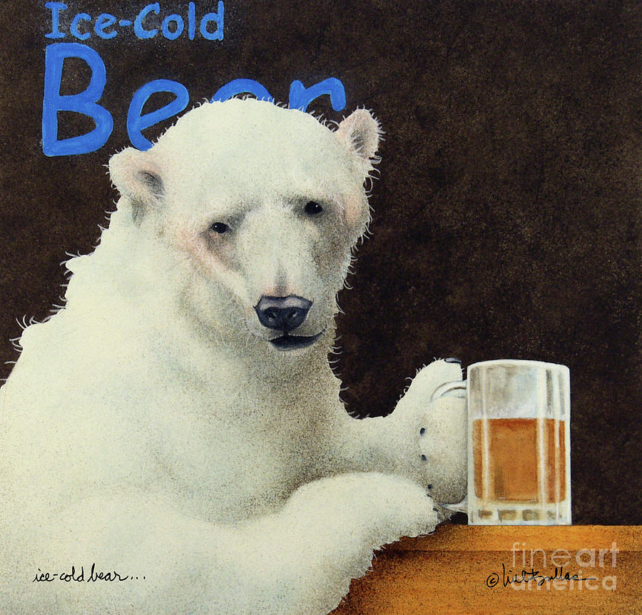 Ice-cold Bear... Painting by Will Bullas