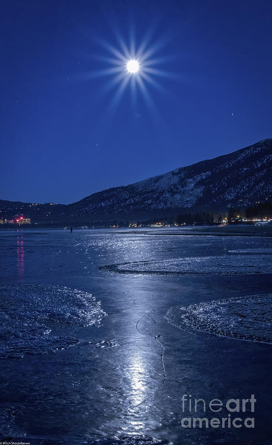 Winter Photograph - Ice Cold Moonshine by Mitch Shindelbower