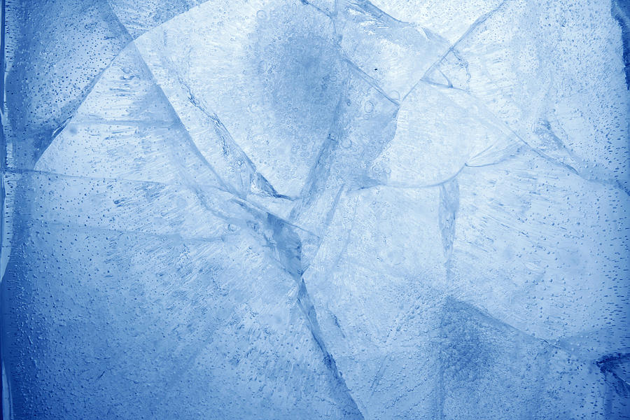 Ice cracks Photograph by Les Cunliffe