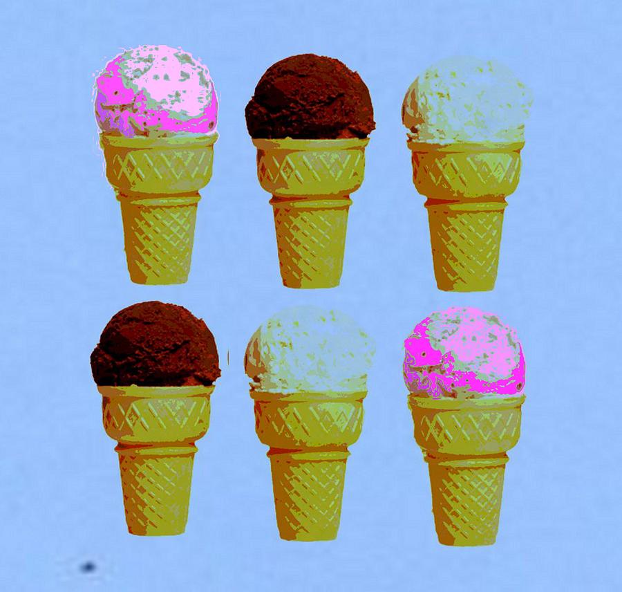 Ice Cream Digital Art - Ice Cream  by Chandler  Douglas