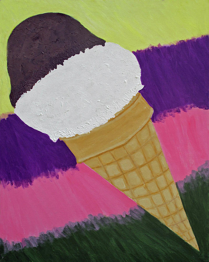 Ice Cream Cone Painting by Diane Paulhamus