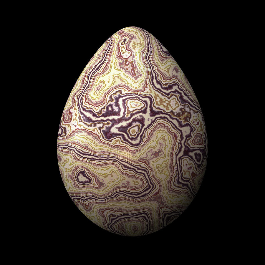 Ice Cream Swirly Egg Digital Art by Hakon Soreide