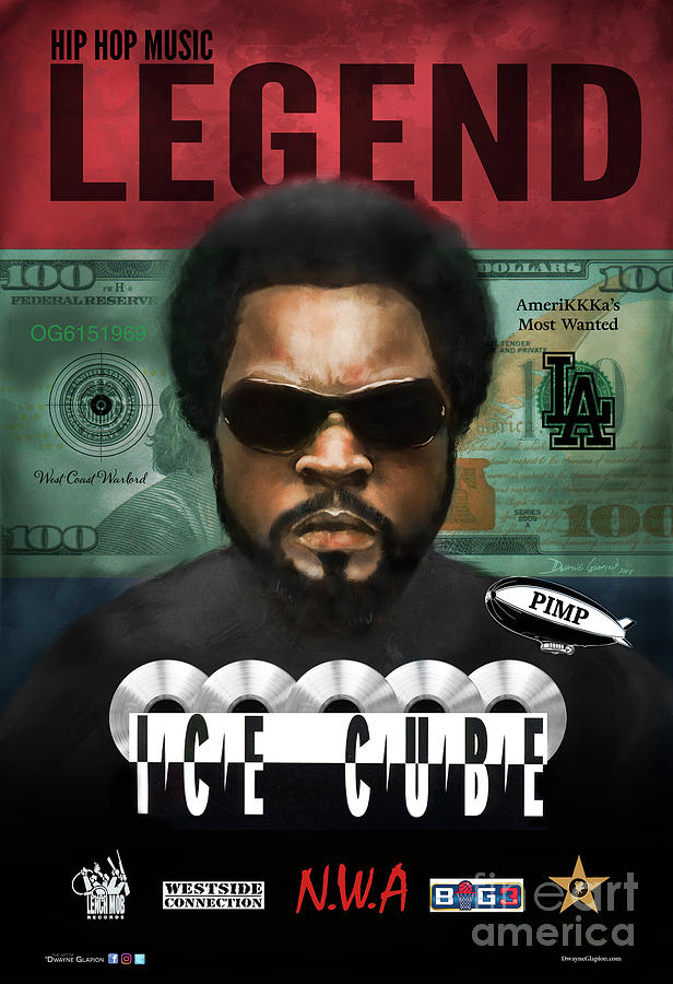 Ice Cube  Digital Art by Dwayne Glapion