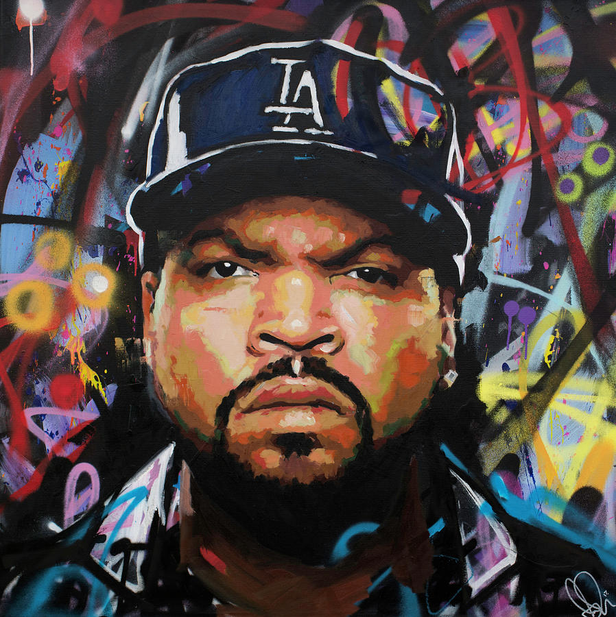 Ice Cube Painting - Ice Cube by Richard Day